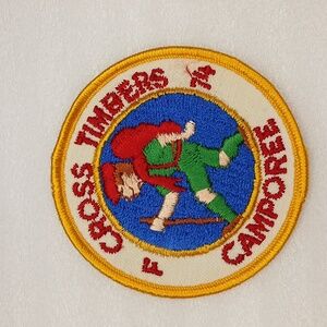 Vintage Sew on Patch: Boy Scouts of America Cross Timbers Camporee